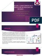 2.1 Definicion, Caracteristicas y Fundamentos de Un Proceso de Secado.