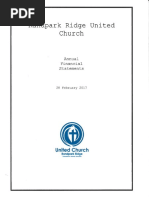 Annual Financial Statements of The Church