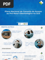 Plano Nacional de Garantia Do Acesso Ao Pré-Natal Odontológico No SUS