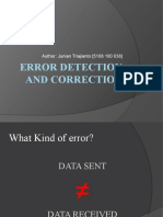 Error Detection and Correction: Author: Junian Triajianto (5108 100 038)