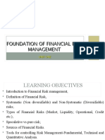 Foundation of Financial Risk Management