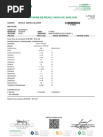 Informe de Resultados de Análisis: Rev: 03 Vig: 11/2014