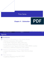 Time Series: Chapter 4 - Estimation