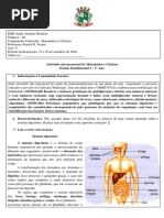 Semana 23-09 A 29-09 - 5° Ano - Matemática e Ciências