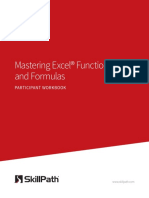 Mastering Excel® Functions and Formulas: Participant Workbook