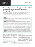 Relationship Between Salivary/pancreatic Amylase and Body Mass Index: A Systems Biology Approach