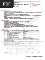 STD 12 Computer Chapter 12 Publishing Documents Using LaTeX