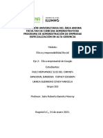 Actividad Eje 2 Etica y Responsabilidad Social Empresarial