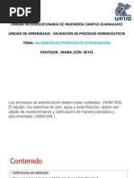 Validacion de Esterilizacion y Calificacion