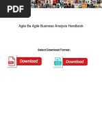 Agile Ba Agile Business Analysis Handbook