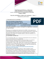 Guia de Actividades y Rúbrica de Evaluación - Fase 1 - Actuaciones Preliminares