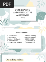 Comperative and Superlative Adjectives.: 7 Group