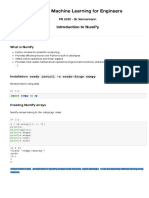 Applied Machine Learning For Engineers: Introduction To Numpy