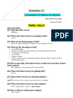 Computerised Accounting and E Filing of Tax Returns