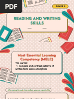 Reading and Writing Skills: Grade 11