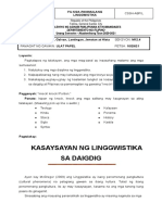 Ikalawang Pangkat Kasaysayan NG Linggwistika