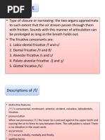 Manners of Articulation 2