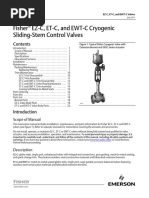 Instruction Manual Fisher Ez C Et C Ewt C Cryogenic Sliding Stem Control Valves en 124768