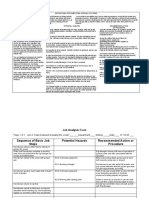 Instructions For Completing Job Analysis Form