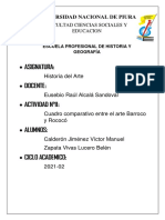 Cuadro Comparativo Del Barroco y Rococo