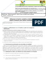 Utilizamos La Función Cuadrática Al Determinar El Espacio Necesario para Realizar Actividades Físicas