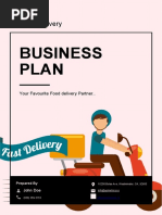 Food Delivery Business Plan Example