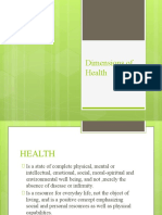 Dimensions of Health