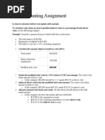 Cost Accounting Assignment 2