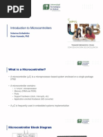 Introduction To Microcontrollers: Sistemas Embebidos Oscar Acevedo, PHD