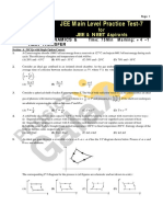 #MOCK JEE Main Practice Test 7 Thermodynamics & Heat Transfer