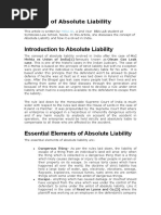  Concept of Absolute Liability