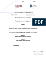 3.1. Historia, Desarrollo y Estado Actual de La Ingeniería Mecánica