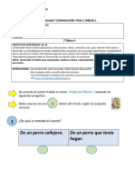 Guia #1 Sesión 1 - Lenguaje y Comunicación - 1ºa - Pauta de Cotejo.