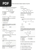 Lista de Exercícios de Química (Introdução À Química Orgânica) 16 Questões