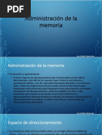 Administración de La Memoria