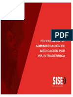 Procedimiento de Administracion de Vía Intradermica