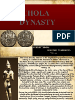 Chola Dynasty: Submitted By-Nishesh Pokhariya Vii - A