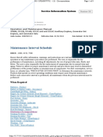 3512B SD Engines Maintenance Intervals