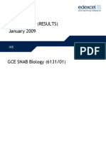 Mark Scheme (RESULTS) January 2009