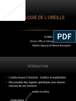 Physiologie de L'oreille