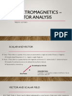 Electromagnetics - Vector Analysis: Prelims - Lecture 1