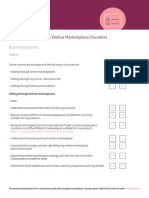 E-Commerce Tutorial - Online Marketplace Checklist