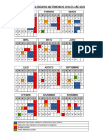 Calendario de Matrimonios Civiles en Córdoba para 2023