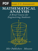 Bermant, Aramanovich - Mathematical Analysis - A Brief Course For Engineering Students