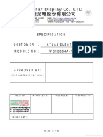 Winstar Display Co., LTD: Specification Customer: Atlas Electronic Module No.: WG12864A-YYH-V