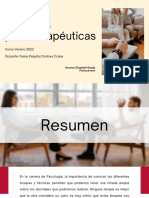 Técnicas Psicoterapéuticas