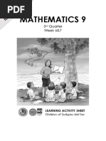 Mathematics 9: 3 Quarter Week 6&7