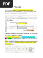 WHAT-IF Analysis - Goal Seek - Data Table