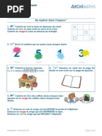 Exercices Archimaths Orientation Spatiale Révisions