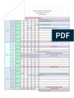 Thebes El-Maadi International School School Calendar 2021/2022 British Division